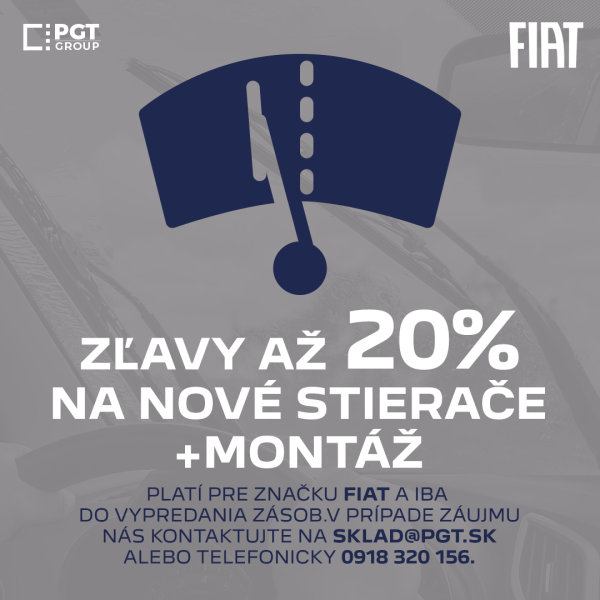 ZĽAVA NA STIERAČE FIAT