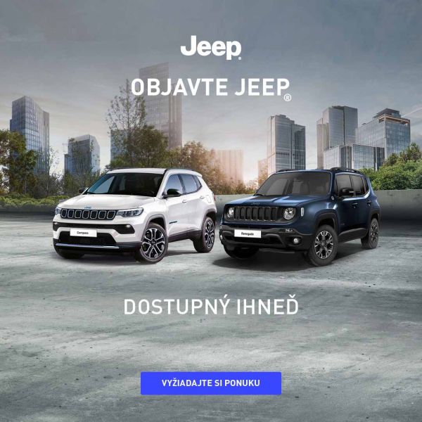 JEEP RENEGADE A COMPASS S VÝHODNÝM FINANCOVANÍM