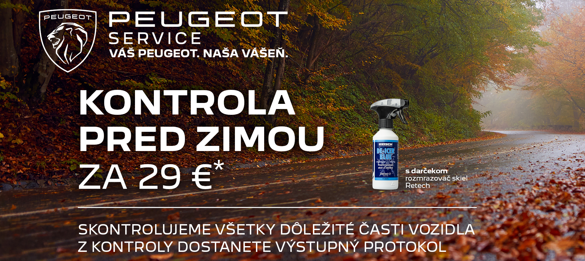 Kontrola pred zimou s darčekom