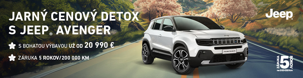 JARNÝ CENOVÝ DETOX S JEEP® AVENGER